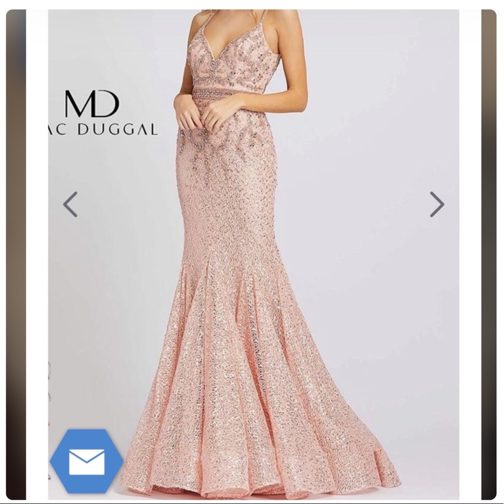 Mac Duggal Pink Evening Gown
